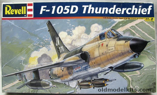 Revell 1/48 F-105D Thunderchief - Arkansas Traveler 388th TFW Korat Thailand 1968 /  Foley's Folly/Ohio Express from 469th TFS 388 TRW Korat Thailand - (ex Monogram), 85-5840 plastic model kit